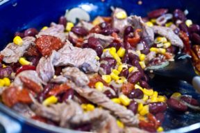 Die fast fertige Füllung