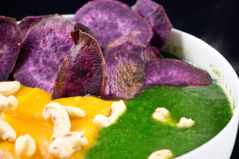 Süßkartoffel-Spinat Suppe