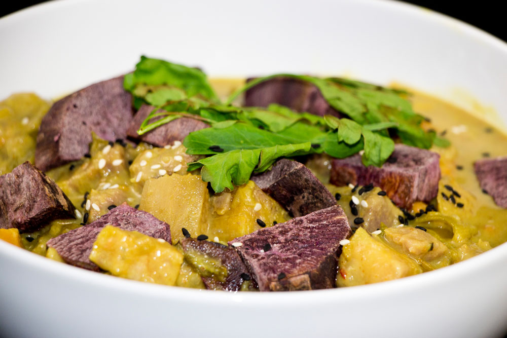 Süßkartoffel / Kochbanane Curry